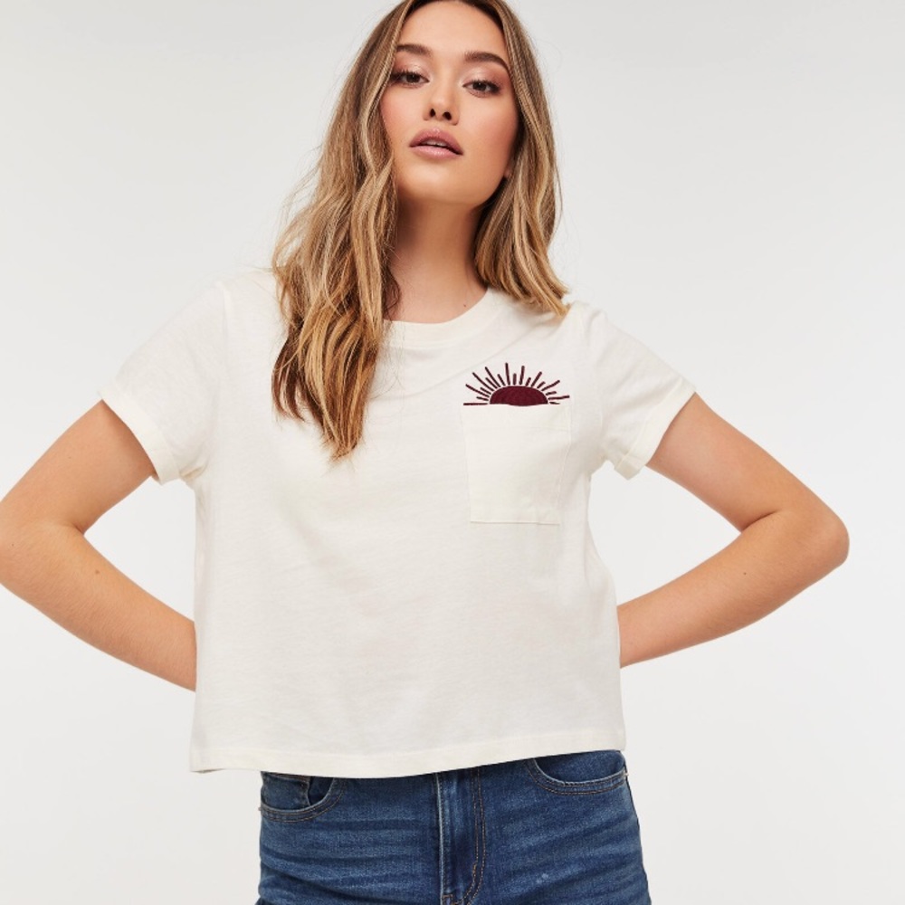 3 for $10 Sunshine Embroidered T shirt - Picture 1 of 5